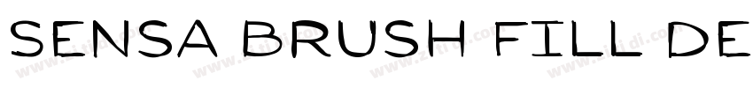 Sensa Brush Fill Dem字体转换